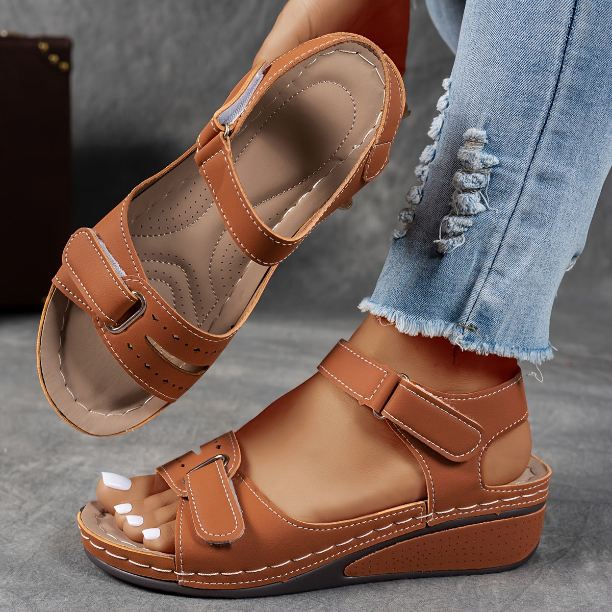 Brown / 8.5 / Wide fit