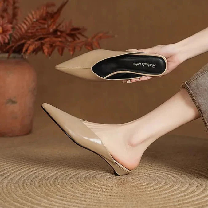 Eneva Leather Mules